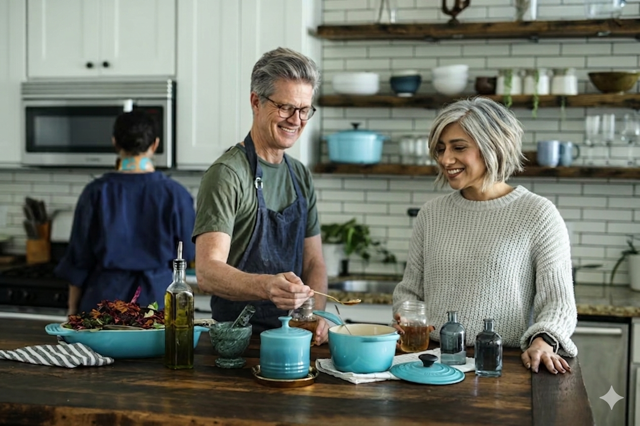 Warm consultation over tea